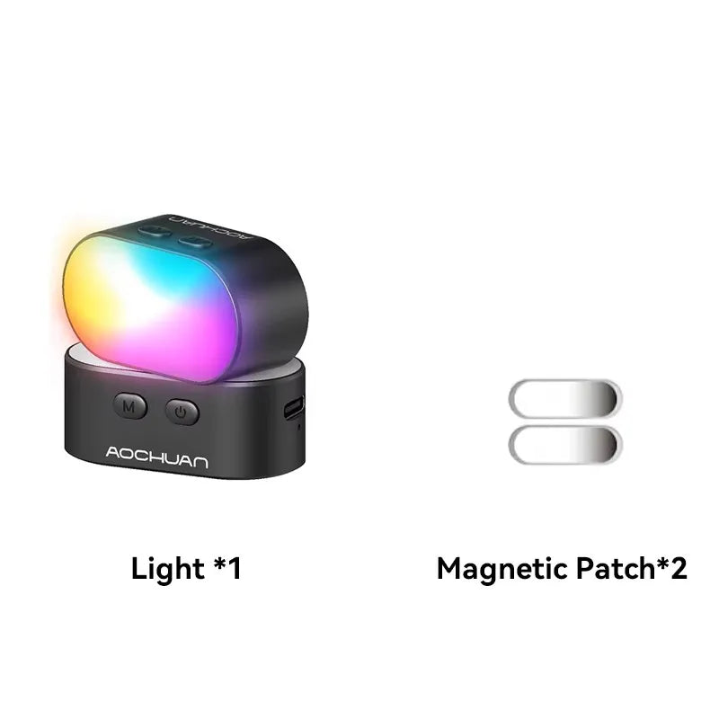 תאורת LED מגנטית קומפקטית לצילום פנים ומוצרים