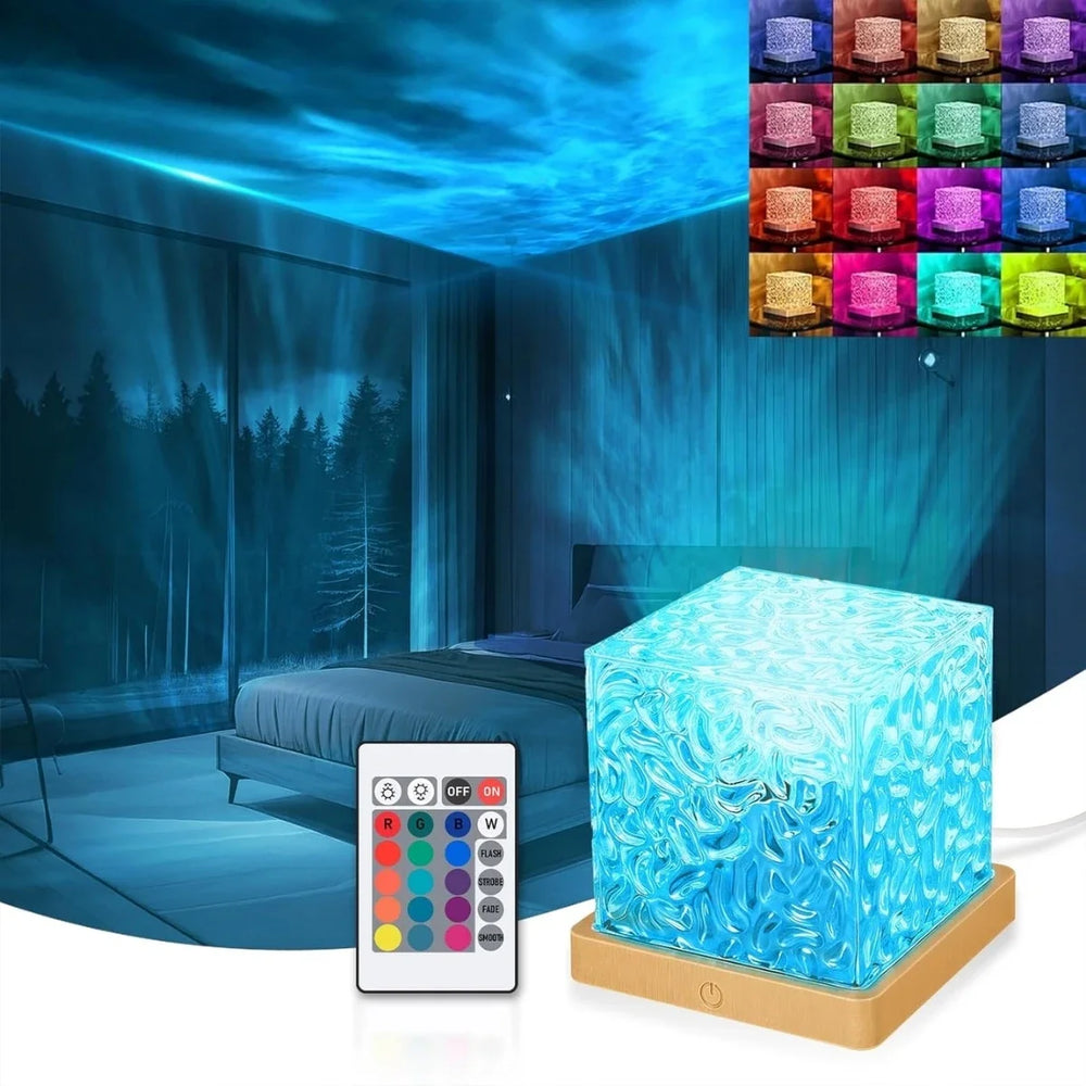 מנורת לילה מסתובבת RGB ליצירת אווירה – תמונה 7