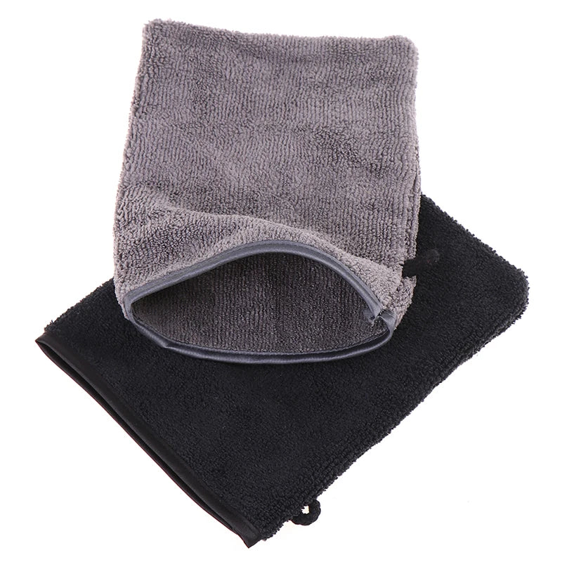 כפפת מיקרופייבר רב-פעמית לניקוי הפנים