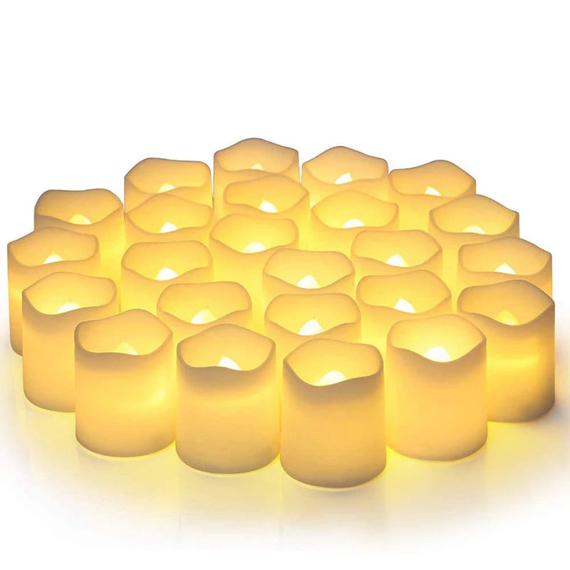 נרות LED ללא להבה סט 24 יחידות – תמונה 7