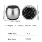 רמקול Bluetooth קומפקטי מתכת לאווירת ספא