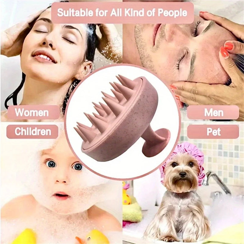 מברשת סיליקון לעיסוי קרקפת ולשטיפת שיער